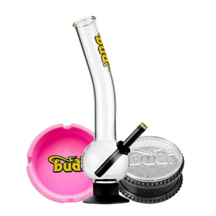 Bud Bent Bubble Bong Bundle
